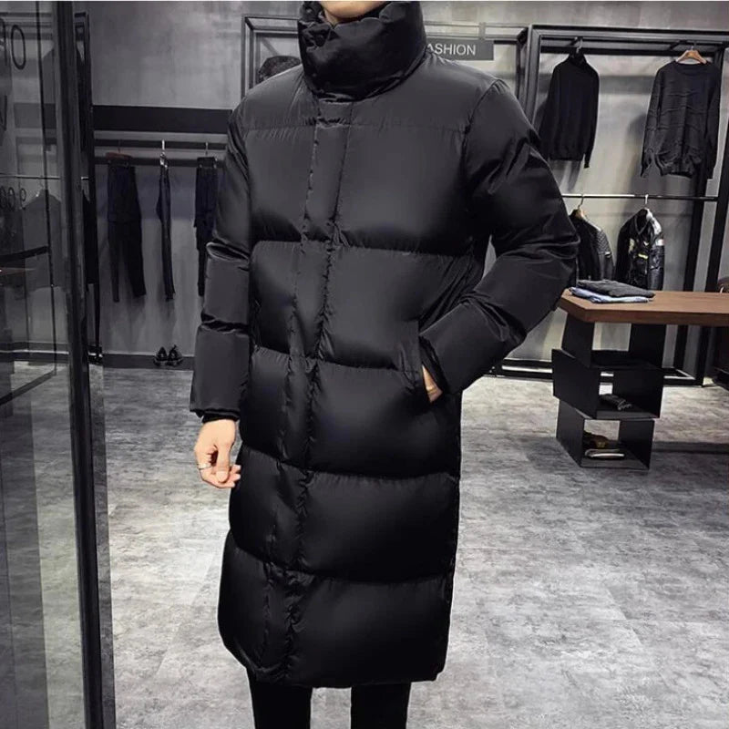 Men's long down jacket